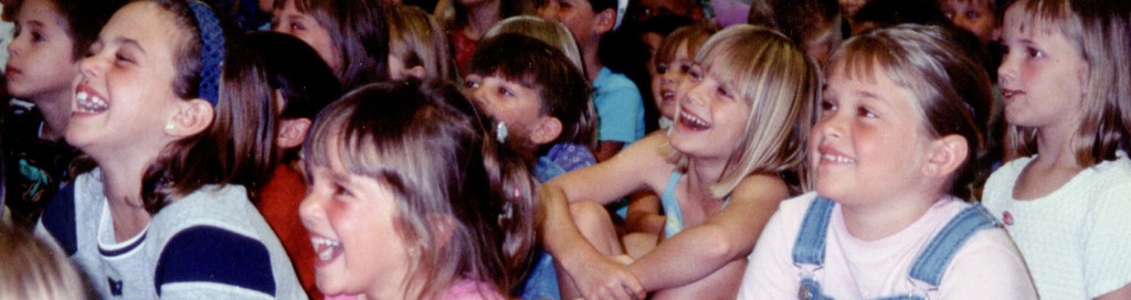 Happy Kids at One of Magician Doug Hoover's Magic Shows.